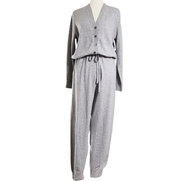 The White Company Lounge cashmere jumpsuit onesie - Picture 1 of 8